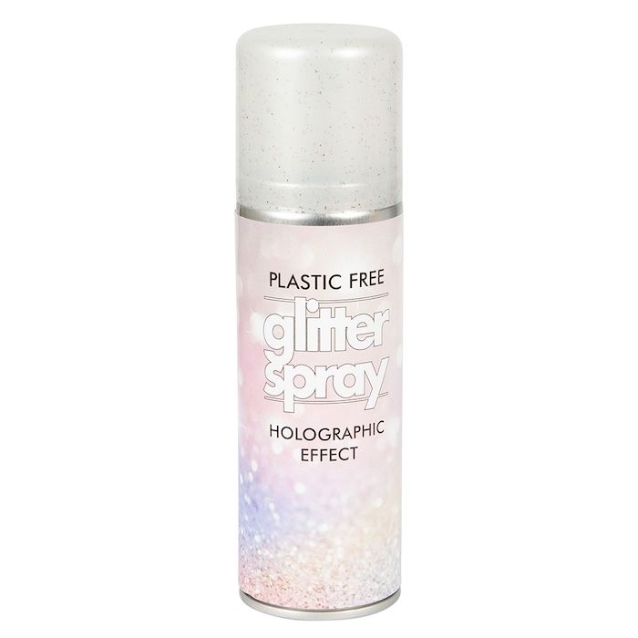 Glitterspray för kropp och hår 125 ml multifärgad holografisk