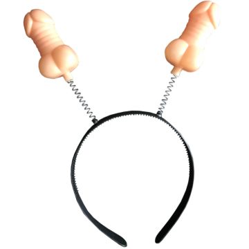 Hårband med dubbel penis - Onesize