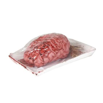 Blodig hjärna i köttförpackning