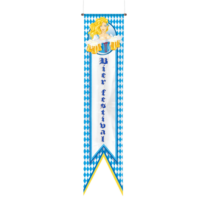 Oktoberfest ölkrusbanner - 40x180 cm