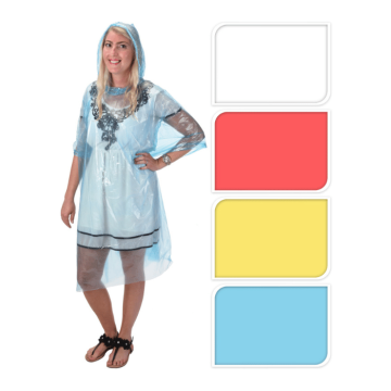 Engångs regnponcho assorterad - onesize