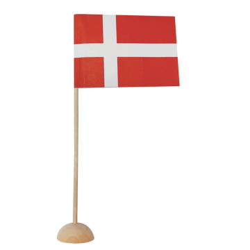 Bordflagga på träfot 4x - 15 cm