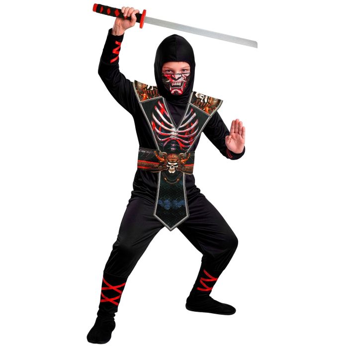 Ninja skelettkostym för pojkar