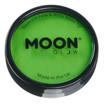 Neon UV Ansikts- och Kroppsmakeup Intensiv Grön 36 g Moon Creations