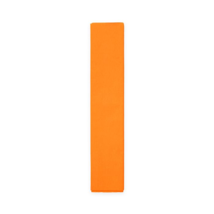 Orange crepe streamers papper 50x250 cm