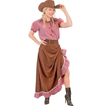 Cowgirl kostym för damer - 3 delar