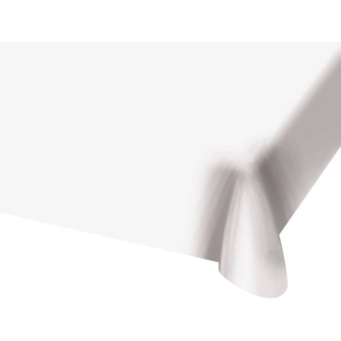 Vit plastduk - 130 x 180 cm