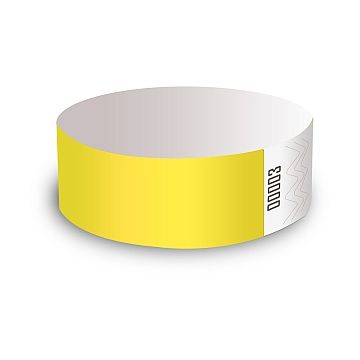 100x entréarmband utan tryck - Gul