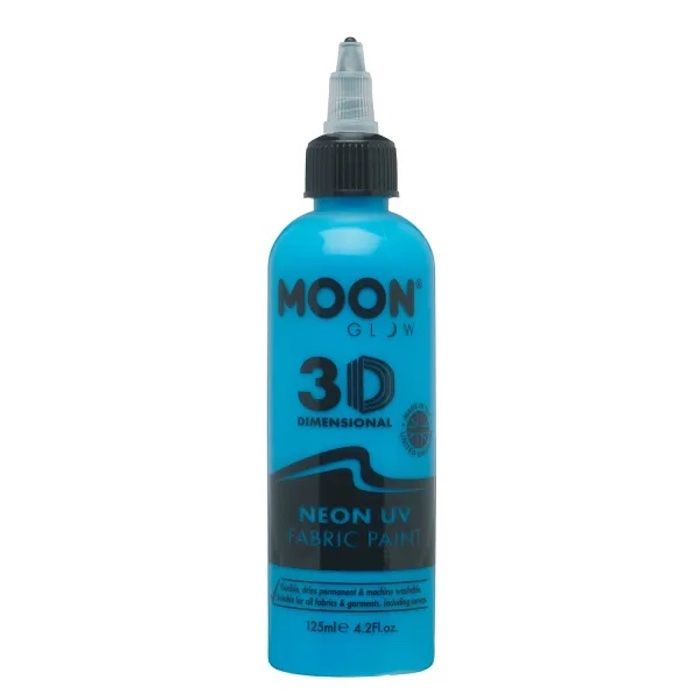 Neon UV Textilfärg Blå 125 ml Moon Creations