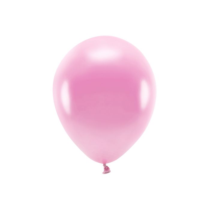Metallic Rosa Ballonger 10x - 30 cm