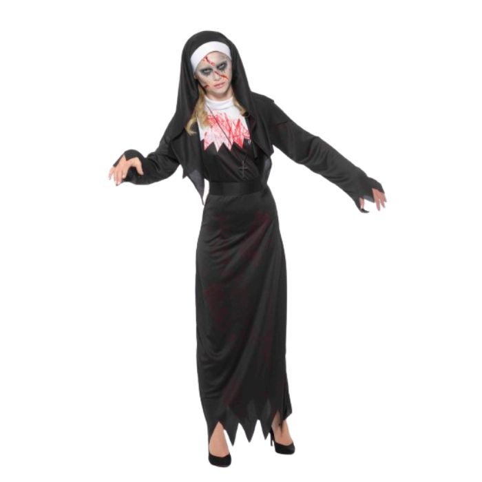 Zombie nonne kostym