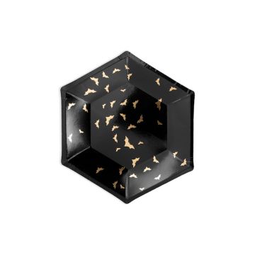 Halloween fladdermus papp tallrikar 6 stk.