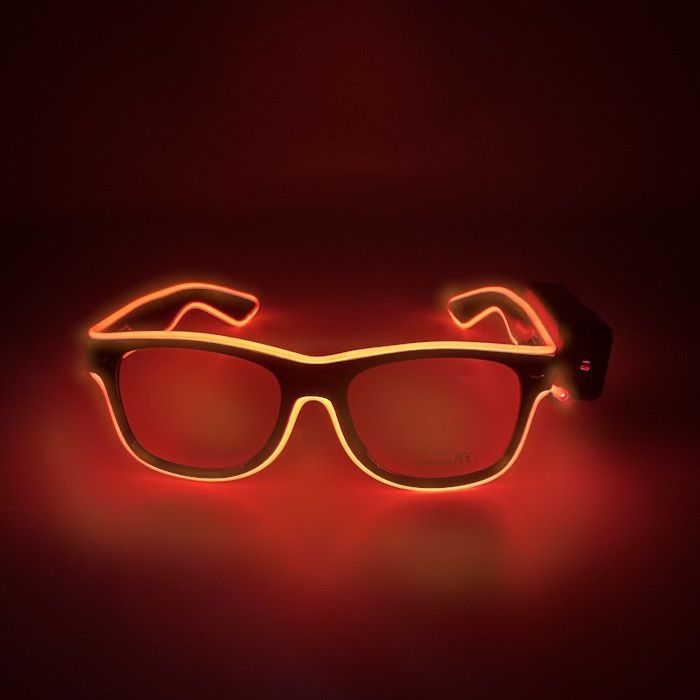 LED-Festglasögon - Orange