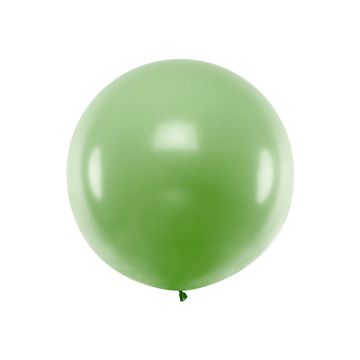 Gigantisk Pastellgrön Ballong - 1 meter