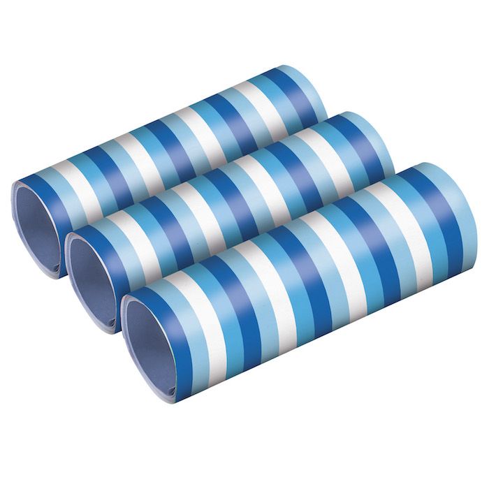 Blå Nyans Serpentiner 3x - 4 Meter