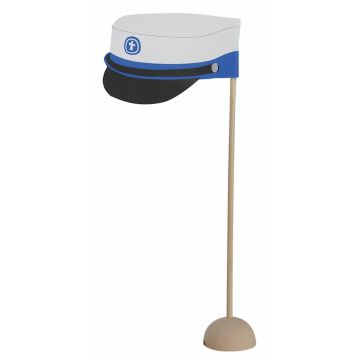 Blå Studentmössflagga 6x - 5,5 x 6 cm