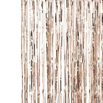 Rose Gold Fringed Gardin - 2,5 x 1 meter