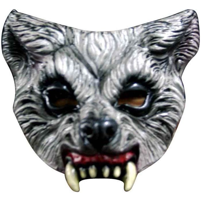 Skrämmande halva vargmask