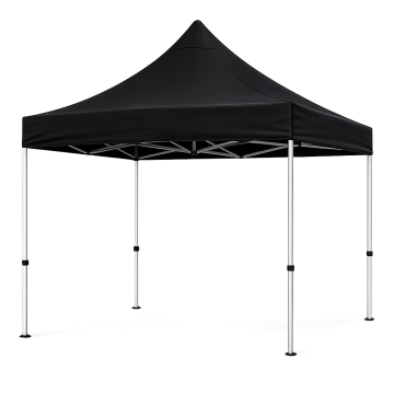Utomhus stark paviljong 3x3 m svart - 19,5 kg 