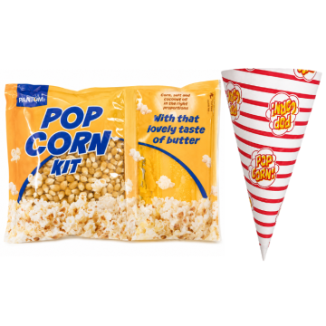Popcorn festpaket 50x portioner allt inkl