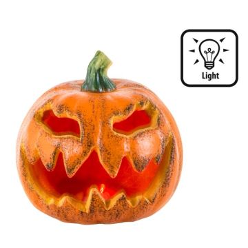 Blinkande Halloween-pumpa - Ø 16 cm