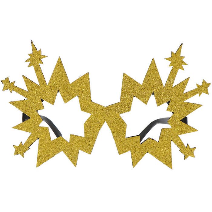 Fyrverkeri glasögon guld - onesize