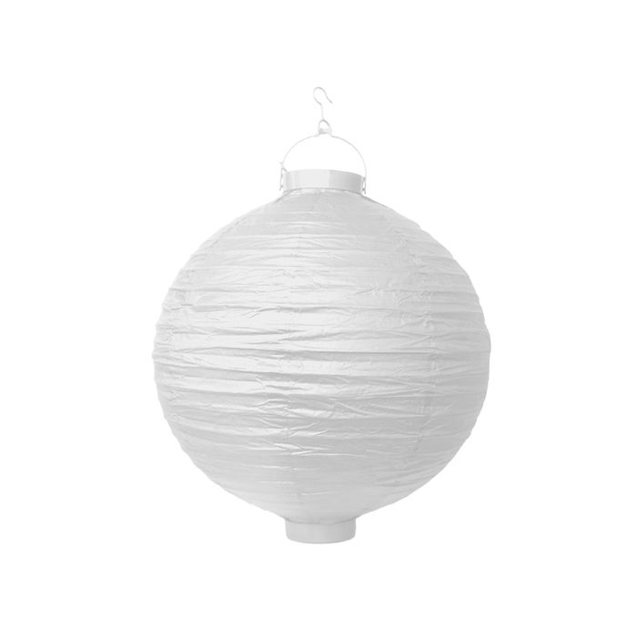 Vit LED Papperslampa - 20 cm