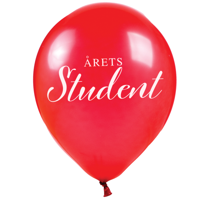 Årets Student Ballonger Röd 10x - 25cm