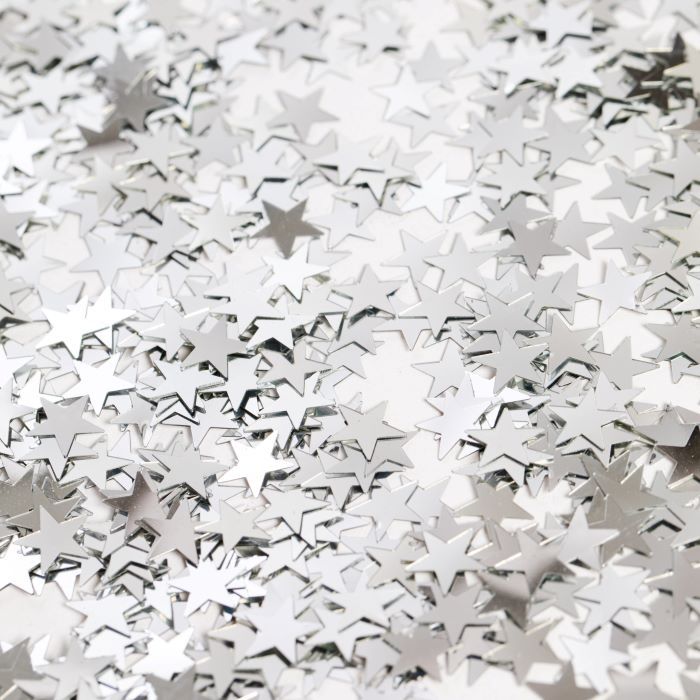 Silverstjärna bordsconfetti - 14 g