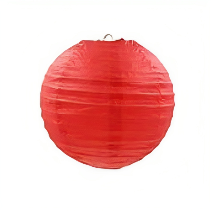 Röd papperslykta 40 cm