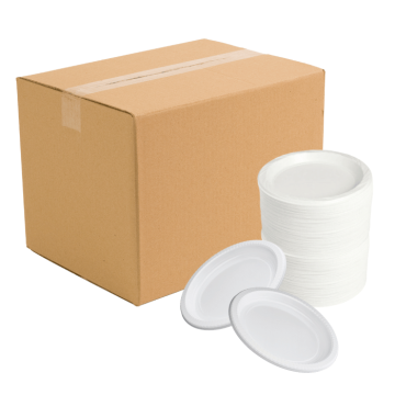Ø22 cm djup tallrik 250x plast återanvändbar