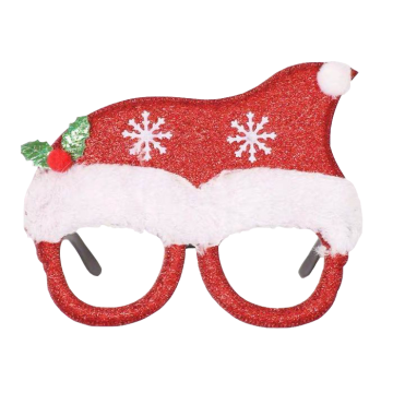 Julglasögon med tomteluva
