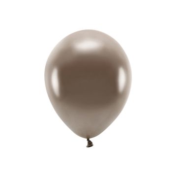 Metallic bruna ballonger 10x - 30 cm 