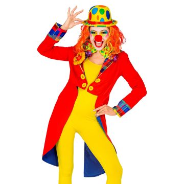 Färgglad clownjacka för damer