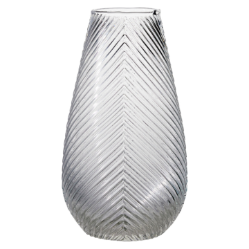 Stilren transparent glasvas 140x260 mm 