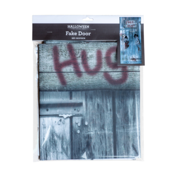Halloween free hugs falsk dörrdekal - 180x80 cm