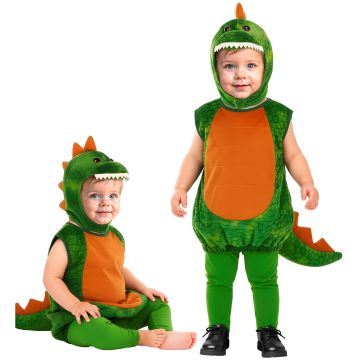 Grönt dinosauriekostym för barn