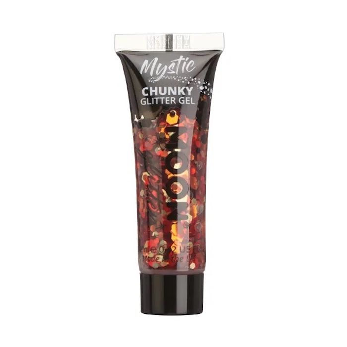 Holografisk chunky glitter gel brons Moon Creations - 12 ml