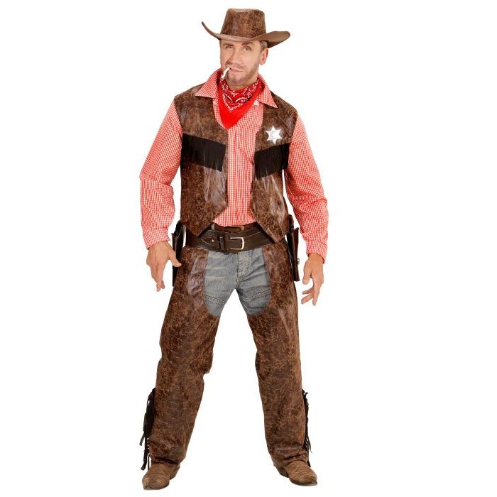 Cowboy Sheriff Kostym - 4 delar