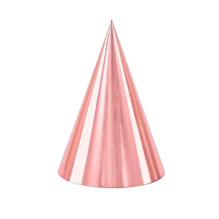 Rose gold festhatte 6x - 16 cm