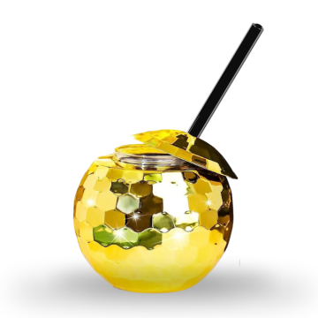 Diskokula cocktailglas guld - 500 ml