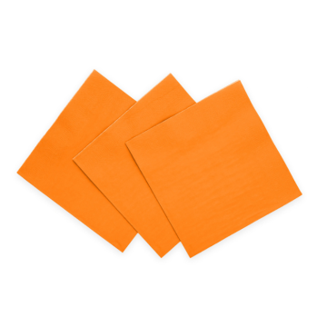 Orange servetter 20x - 33x33cm