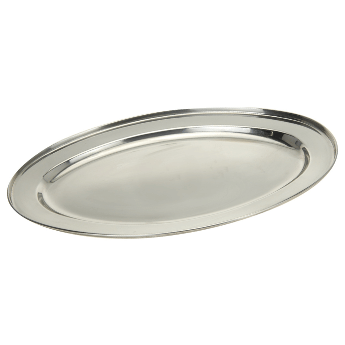 Serveringsfat rostfritt stål - 40x26,5 cm