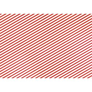 Röd och vit randig julklappspapper - 200x70 cm
