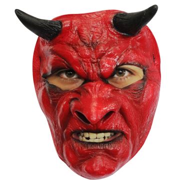 Läskig halloween djävulsmask