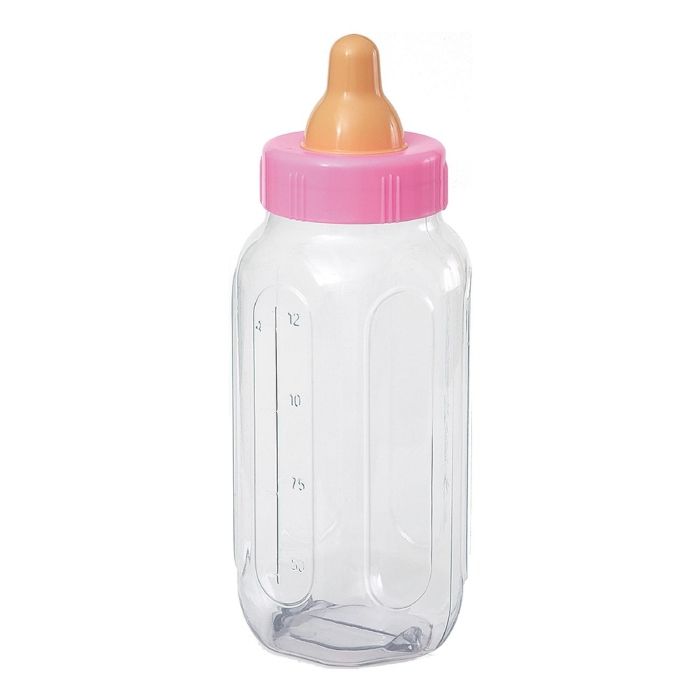 Sutteflaska till babyshower Rosa