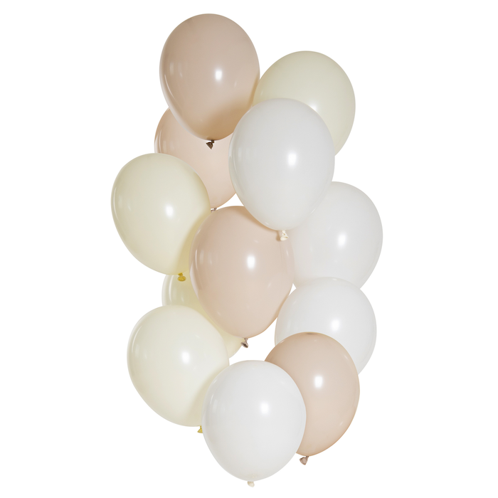 Nude nyanser ballongbukett 12x - 33 cm