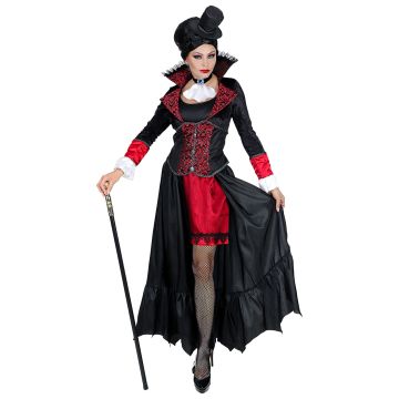 Viktoriansk vampyrklänning kostym