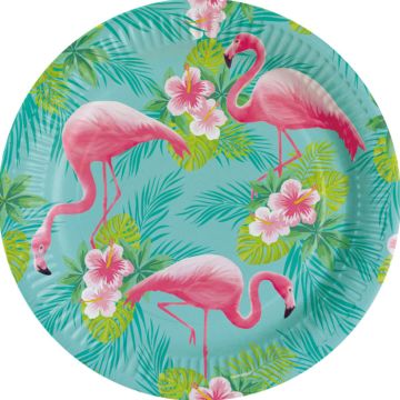Flamingo Tallrikar 8x - 23 cm