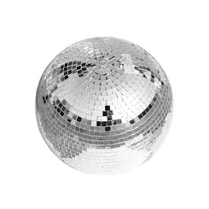 Diskokula silver - 30 cm inkl. upphängningskrok